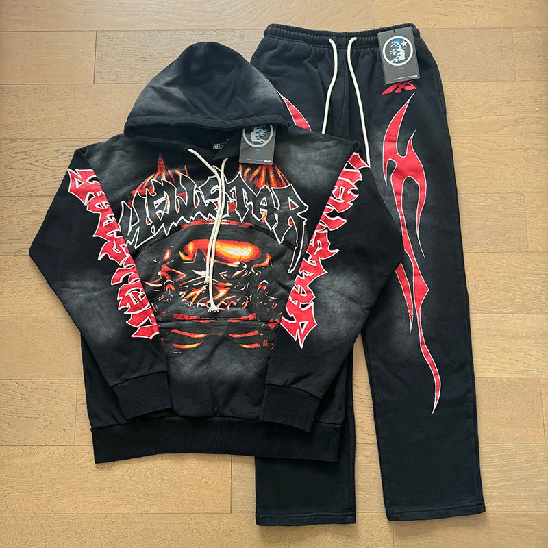Hellstar Hoodie And Pants Two-Piece Set