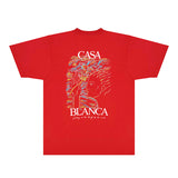 Casablanca T Shirts Fashion Print Street