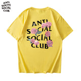 Anti Social Club T Shirt Men's Summer Men's Cotton Short-Sleeved T-shirt
