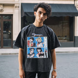 Mens Vintage T Shirt Old Short Sleeve T-Shirt Men