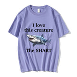 I Love This Creature The Shart Shark Funny Meme T Shirts Men