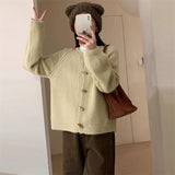 Women Knitted Cardigan Loose Slimming