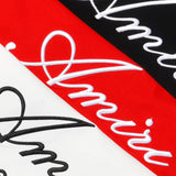 Amiri T Shirt Embroidery Lettered Casual Hip Hop Short Sleeve T-shirt Men