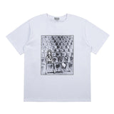 C.e t shirts reflective cinema pattern round neck pullover short sleeve men and women