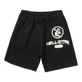 Hellstar Shorts Flame Print Casual Shorts