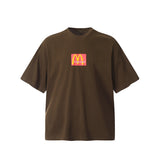 Unisex T-Shirts TRAVIS SCOTT Loose McDonald Buy M Letter Short Sleeves