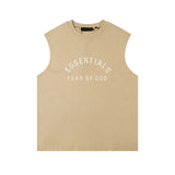 Fog Essentials tank spring summer FOG letter crew neck vest