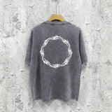 Purple Brand Distressed T Shirts Short Sleeve