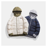 Unisex Coat Fake Two-Piece Winter Splicing Coat