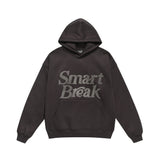 Men Fleece Lined Hoodie Autumn and Winter Embroidery Letter Hooded Sweater Men Oversize Loose Casual