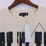 Who Decided War T Shirts Who Decided War Letter Short Sleeve Loose Pop Retro T-Shirt