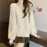 Women Pullover Sweater Soft Slimming Knitted