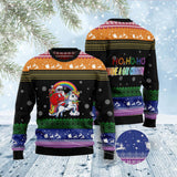 Black Christmas Sweater 3D Printed Air Layer Crew Neck Sweater