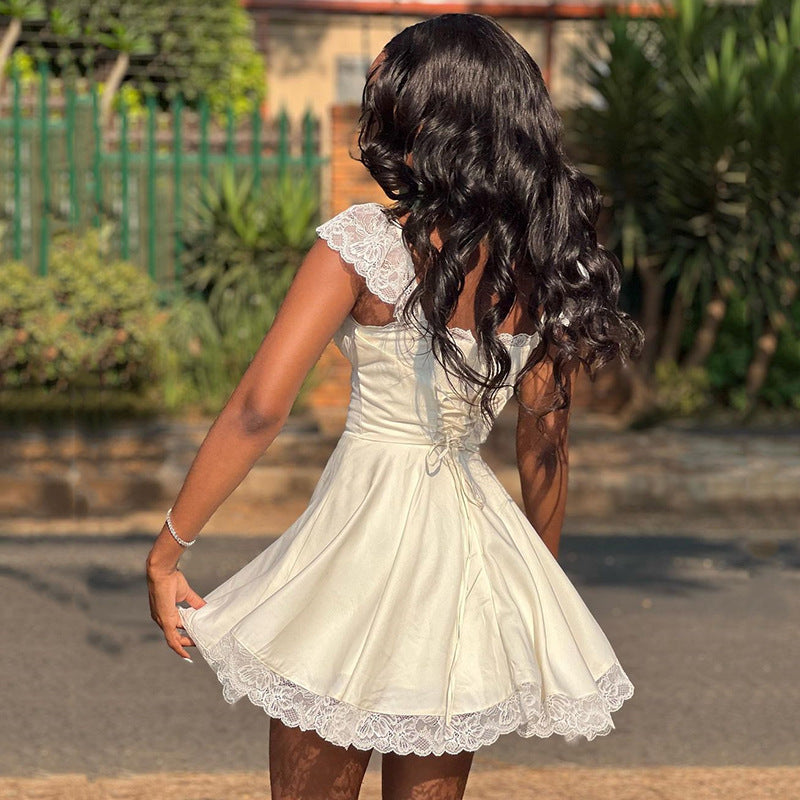 Women Dress Summer Hot Girl Tied Dress