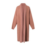 Women Knitted Cardigan Simple Solid Color Loose Sweater