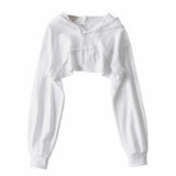 Women Hoodie Short All-Match Hoodies Hot Girls
