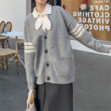 Women Knitted Cardigan Loose Knitted Cardigan Sweater