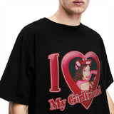 I Love My Girlfriend Chappell Roans T Shirts for Men Cotton