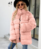 Women Fur Jacket Casual Fashion Plush Coat