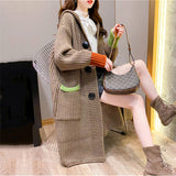 Women Knitted Cardigan Loose Thick Sweater