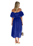 Women Dress Summer Tight Waist Dress