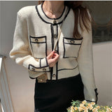 Women Knitted Cardigan Loose Temperament Sweater