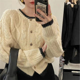 Women Knitted Cardigan Short Coat Sweater