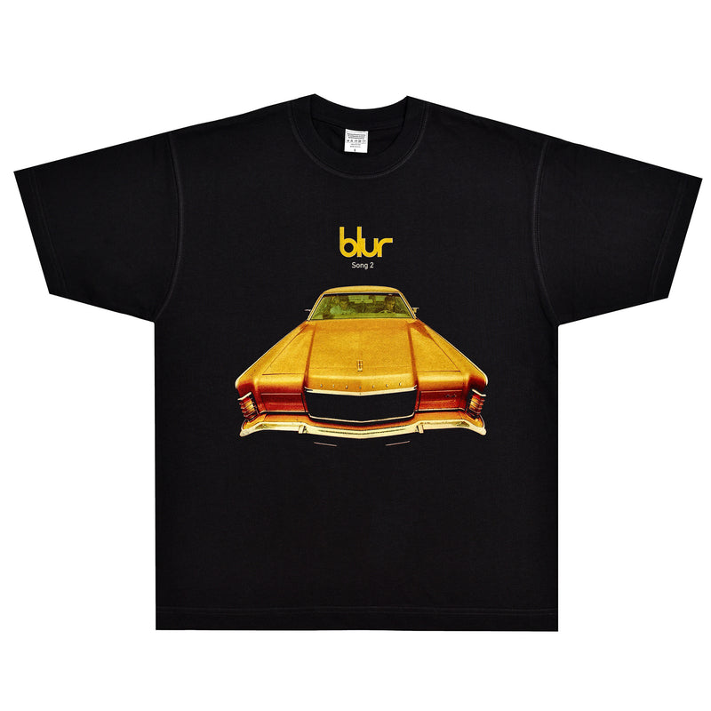 Rock Star T Shirt Blur Song T-shirt Rock Band American Retro Street Loose Trendy Men's Short Sleeve