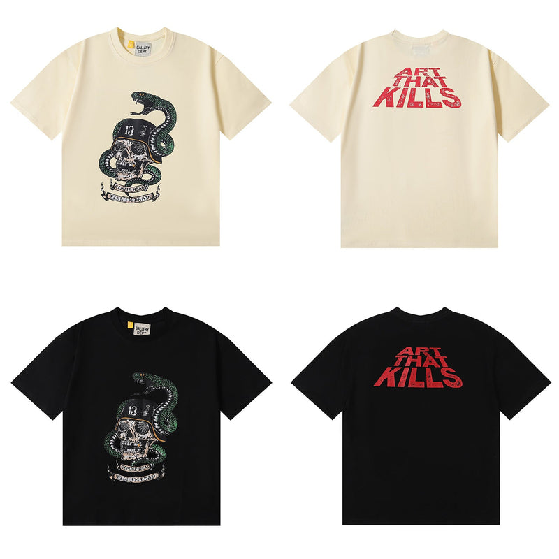 Gallery Dept T-Shirt Cobra Skull Soldier Short Sleeve T-Shirt