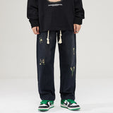 Cargo Pants Patch Loose Casual Pants