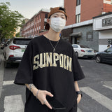 Men T Shirt Summer Pure Cotton Heavy Retro