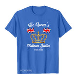 Inspired by Queen's Platinum Jubilee 2022 Elizabeth 70 Years T-shirt Logo Printing