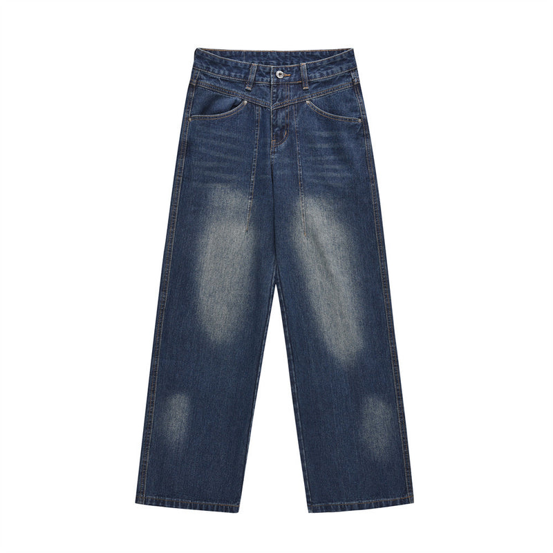 Men Jeans Hip Hop Retro Leisure Loose Personality