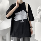 Men's T Shirt Summer Loose Bear Print