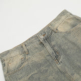 Men Jeans Ripped Retro Loose All-Matching