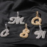 Jewelry Hip Hop Jala Letter Pendant Copper Inlaid Zircon Full Diamond Necklace Word Up Spectrum