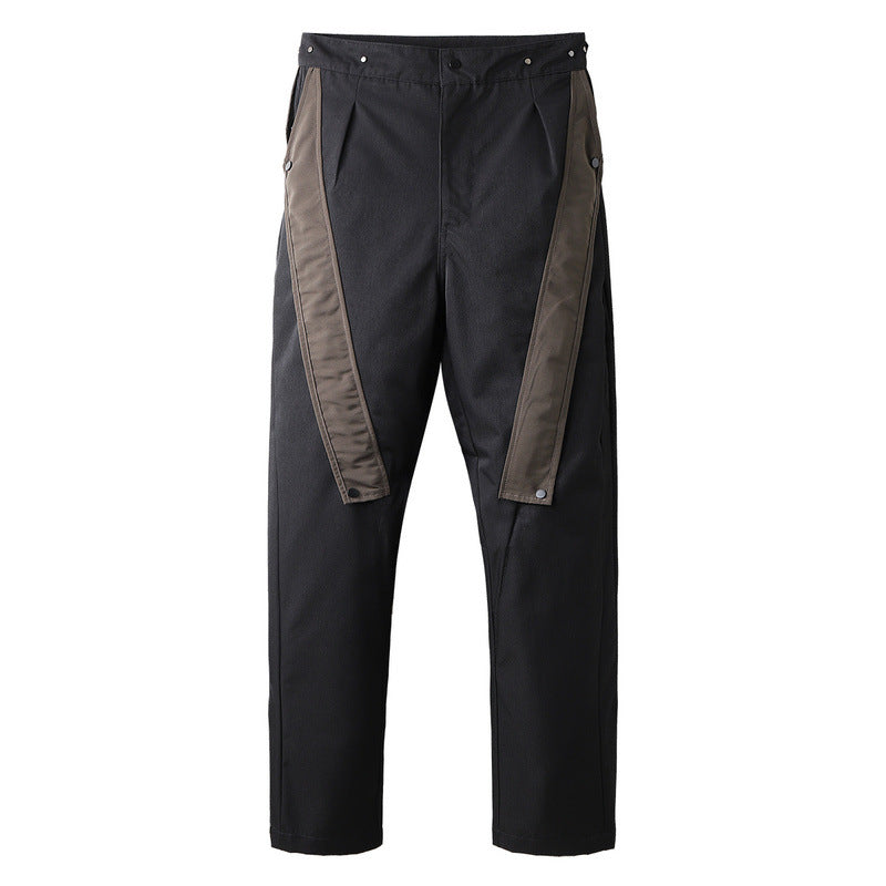 Cargo Pants Stitching Fashion Suit Pants