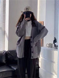 Women Knitted Cardigan Thermal Sweater