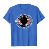 Inspired by Queen's Platinum Jubilee 2022 Elizabeth 70 Years T-shirt Printed Crew Neck Top Short Sleeve