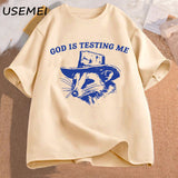 God Is Testing Me and I Have Not Studied Man T-shirt Funny