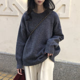 Women Pullover Sweater Retro Loose Sweater