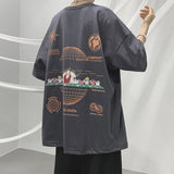 Men T Shirt Summer Loose Hip Hop Fashion