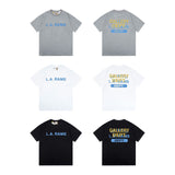Gallery Dept T-Shirt Bronzing Letter Slogan Printed Short Sleeve T-Shirt
