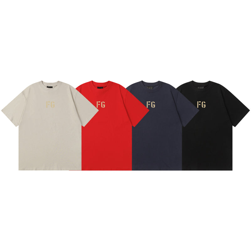 Fog Essentials T Shirts Spring Summer FOG Letter Crew Neck Short Sleeves