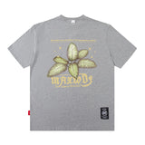 Men T-Shirt Butterfly Print Versatile Casual Loose