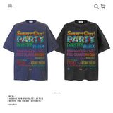 American vintage street T-shirt pure cotton men's and women's summer loose