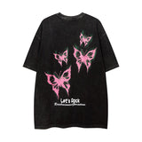 Men T-shirt Hip Hop Retro Graffiti Fashion Brand Short Sleeve T-shirt