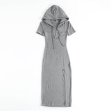 Women's Dresses Slim-Fit Hood Sheath Dress