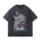 Men's T-shirt Anime Print Retro Loose