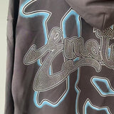 Mixed Emotion hoodie Hot Diamond Zip Cardigan Sweater Jacket